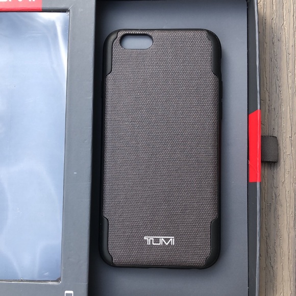 TUMI iPhone case iPhone 6 gray coded canvas co-mold case iPhone 6s NEW in box - Picture 2 of 5